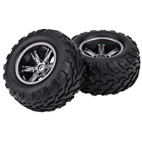 Llantas de Coche RC Neumático de Coche de Control Remoto 2 Piezas Llantas de Orugas RC para 1-12 Coche Teledirigido